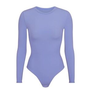 💙 NEW skims fits everybody long sleeve crewneck bodysuit htf cielo blue 2X